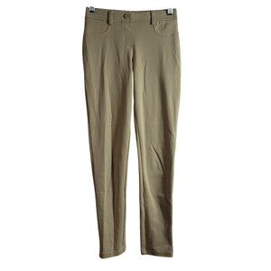 IZOD Approved Schoolwear Jeggings Khaki Size 12 Pants Flat Front Pull On Pockets